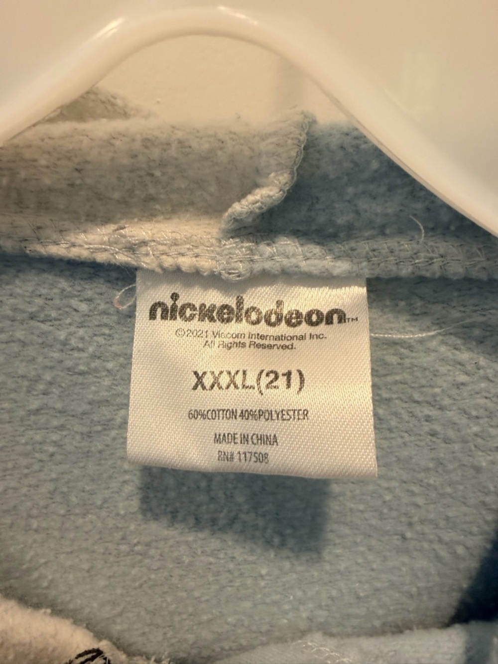 Rugrats Hoodie XXXL Nickelodeon Split Graphic 90s Cartoon Fleece Pullover - Picture 5 of 11